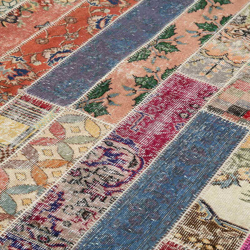 Multicolor Alfombra Turca de Retazos - 204 cm x 305 cm - K0051183