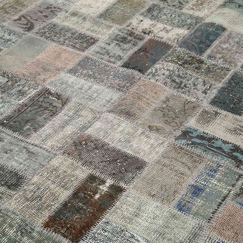 Gris Alfombra Turca de Retazos - 202 cm x 310 cm - K0051184