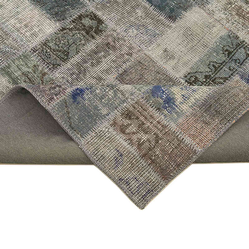 Gris Alfombra Turca de Retazos - 202 cm x 310 cm - K0051184