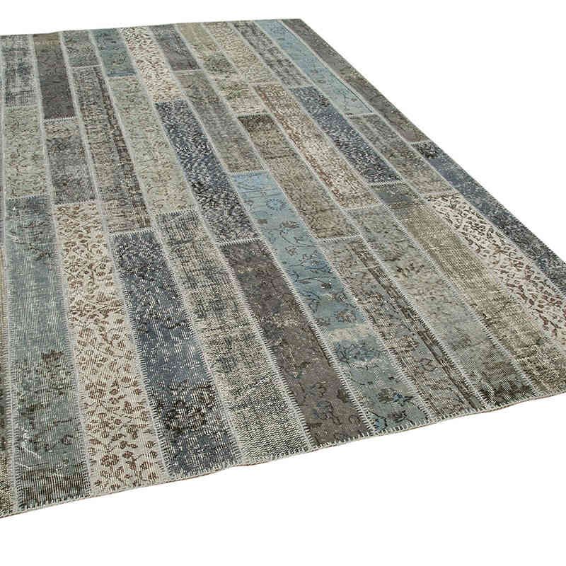 Boyalı Patchwork Halı - 202 cm x 305 cm - K0051214