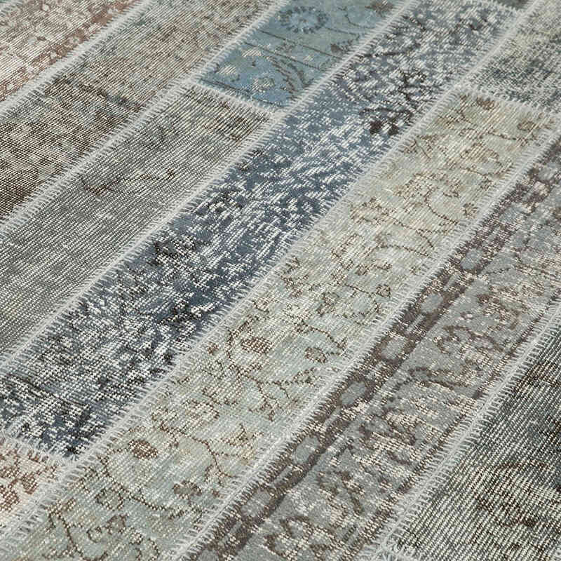 Boyalı Patchwork Halı - 202 cm x 305 cm - K0051214