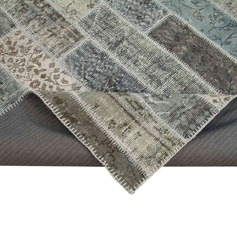 Boyalı Patchwork Halı - 202 cm x 305 cm - K0051214