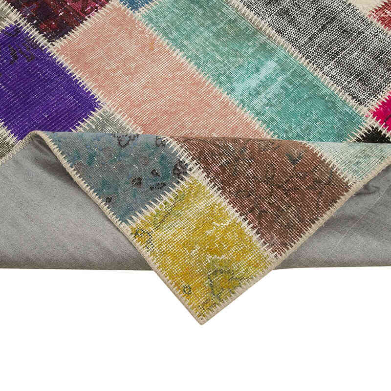 Çok Renkli Boyalı Patchwork Halı - 210 cm x 316 cm - K0051216