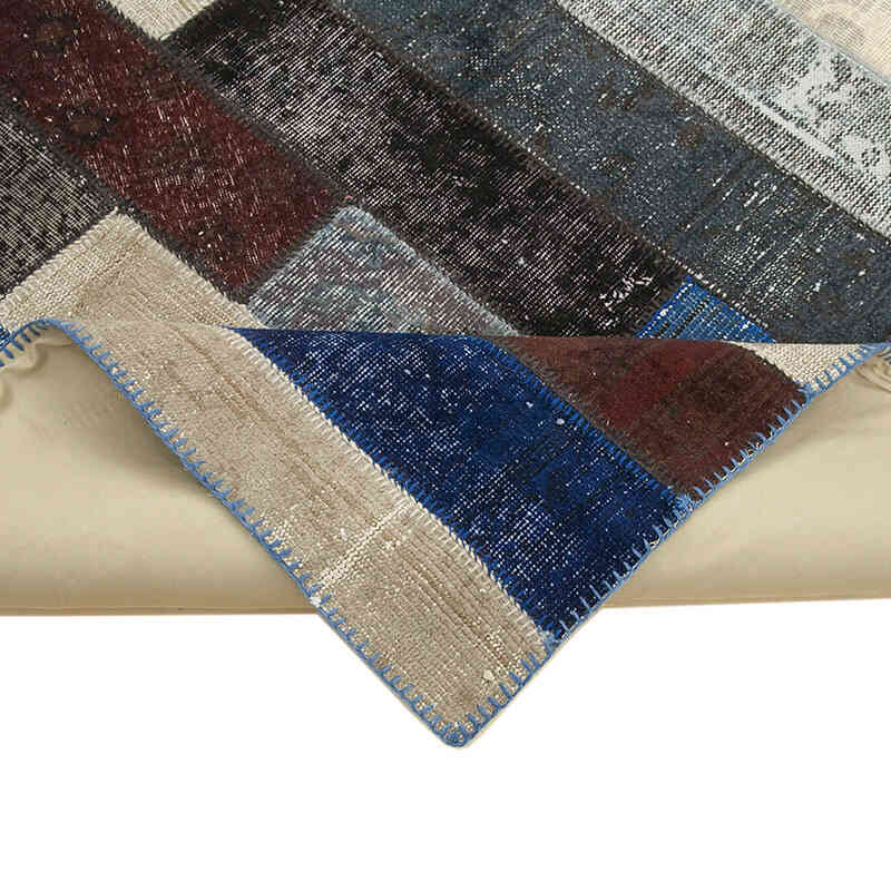 Multicolor Alfombra De Retazos Turca Sobre-teñida - 248 cm x 308 cm - K0051254