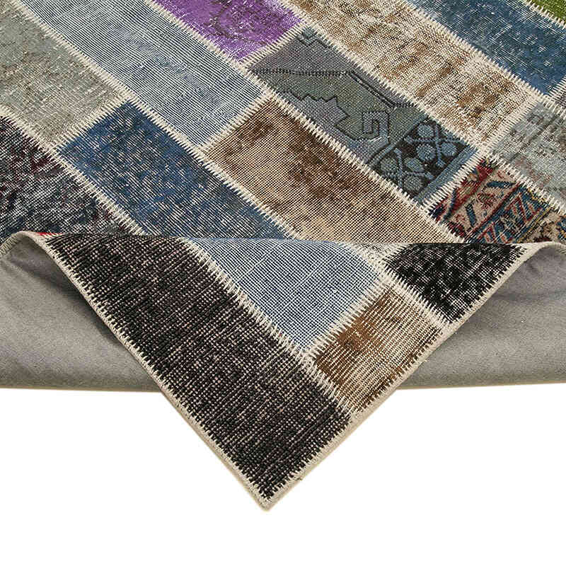 Multicolor Alfombra Turca de Retazos - 203 cm x 312 cm - K0051277