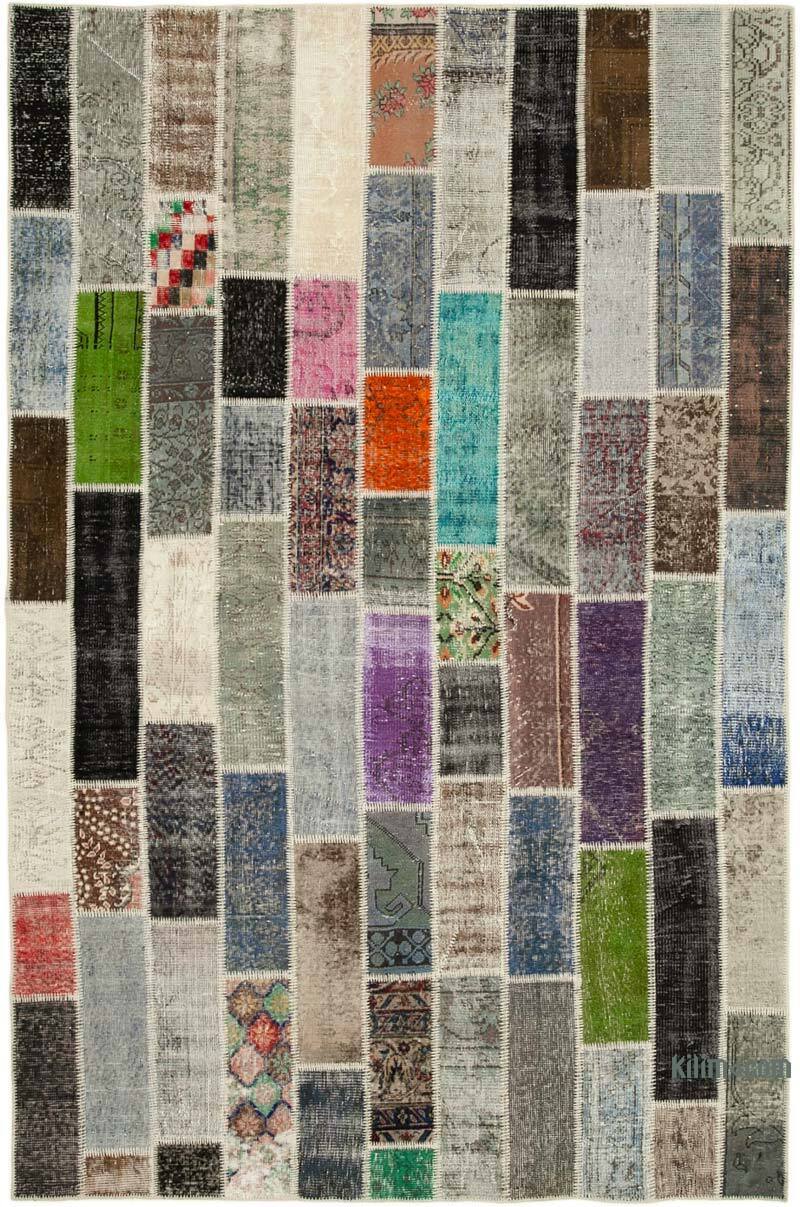 Multicolor Alfombra Turca de Retazos - 203 cm x 312 cm - K0051277