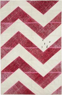 Patchwork El Dokuma Halı - 201 cm x 310 cm