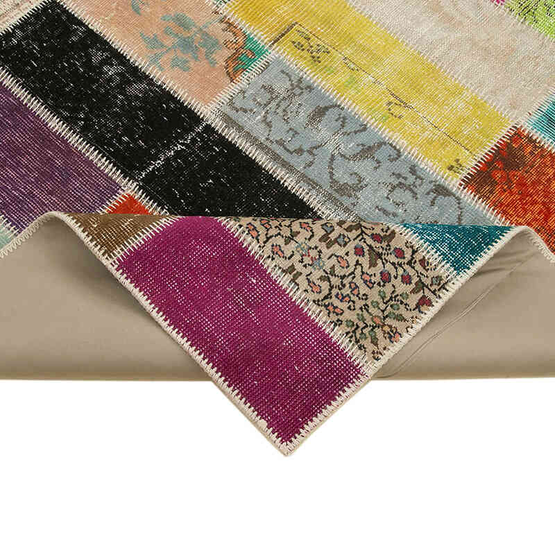 Çok Renkli Boyalı Patchwork Halı - 200 cm x 300 cm - K0051284