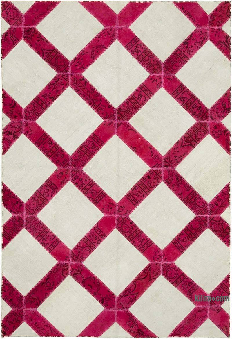 Patchwork El Dokuma Halı - 199 cm x 293 cm - K0051307