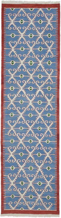 Yeni Kök Boya El Dokuma Yolluk Kilim - 95 cm x 341 cm