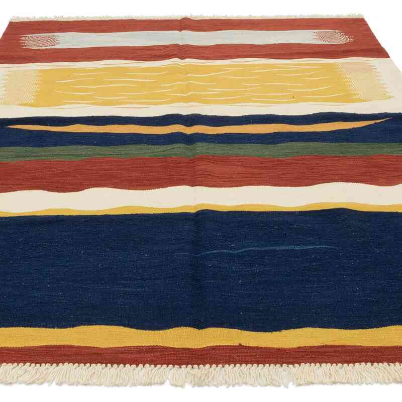 Çok Renkli Yeni El Dokuma Kilim - K0051348