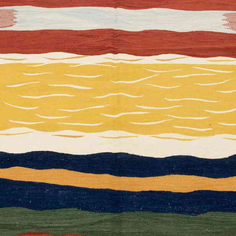 Çok Renkli Yeni El Dokuma Kilim - K0051348