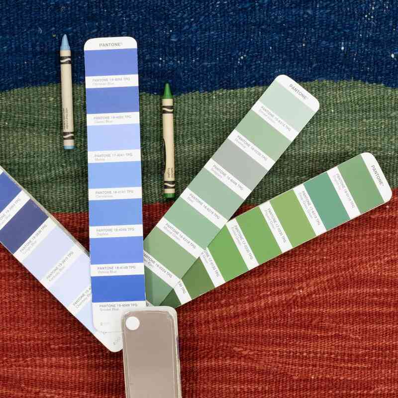 Çok Renkli Yeni El Dokuma Kilim - K0051348