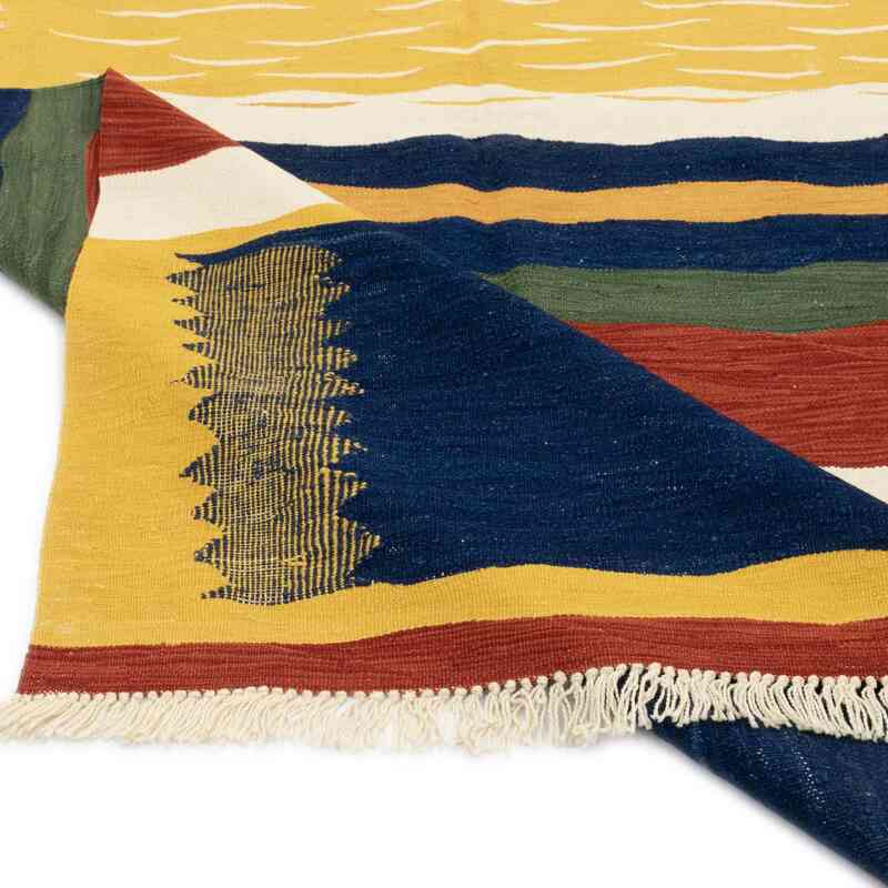 Çok Renkli Yeni El Dokuma Kilim - K0051348
