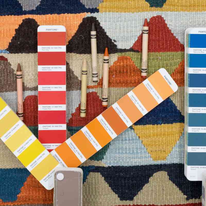 Multicolor New Handwoven Turkish Kilim Rug - 4' 2" x 6' 2" (50" x 74") - K0051349