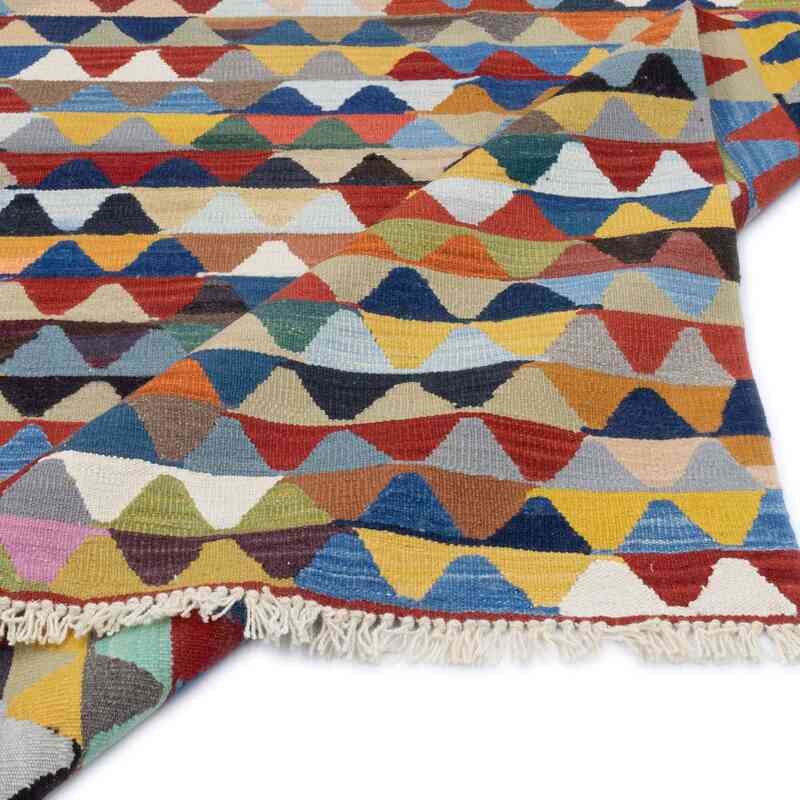 Multicolor New Handwoven Turkish Kilim Rug - 4' 2" x 6' 2" (50" x 74") - K0051349