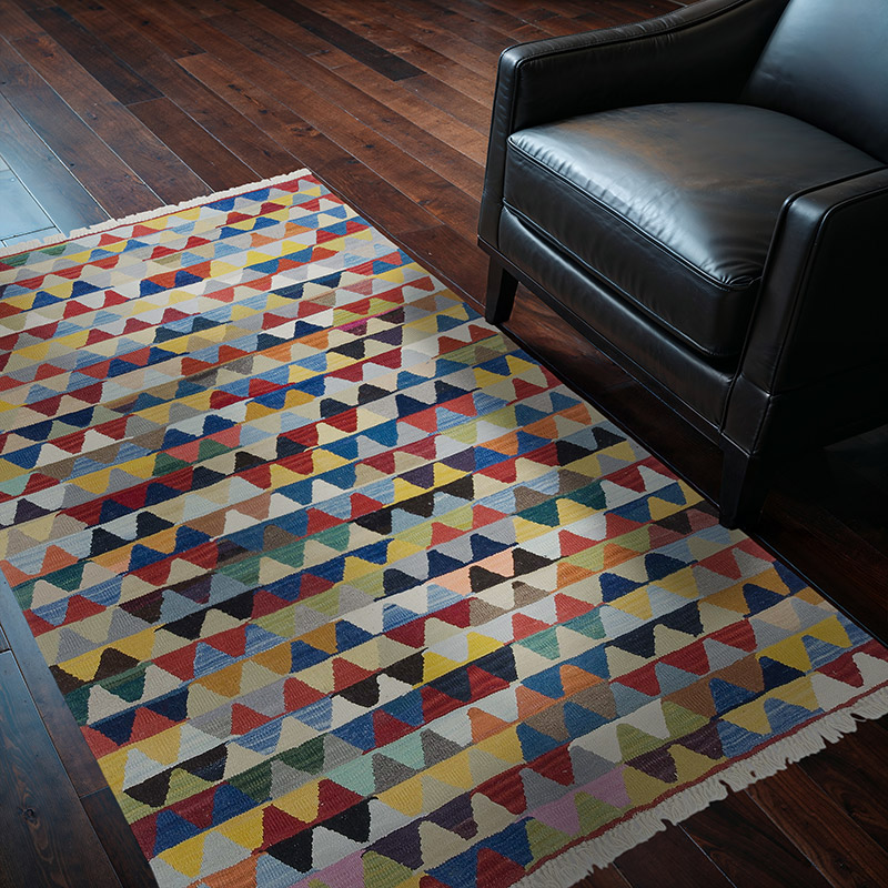 Çok Renkli Yeni Kök Boya El Dokuma Kilim - 126 cm x 187 cm - K0051349