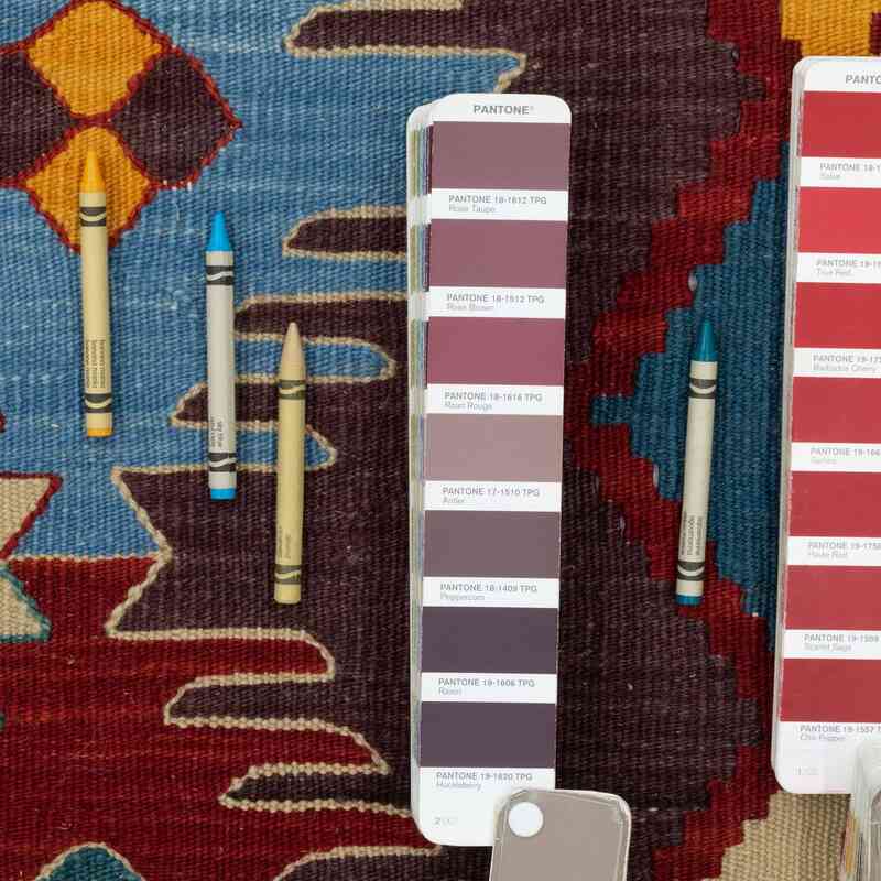 Multicolor New Handwoven Turkish Kilim Rug - 4' 2" x 5' 10" (50 in. x 70 in.) - K0051353