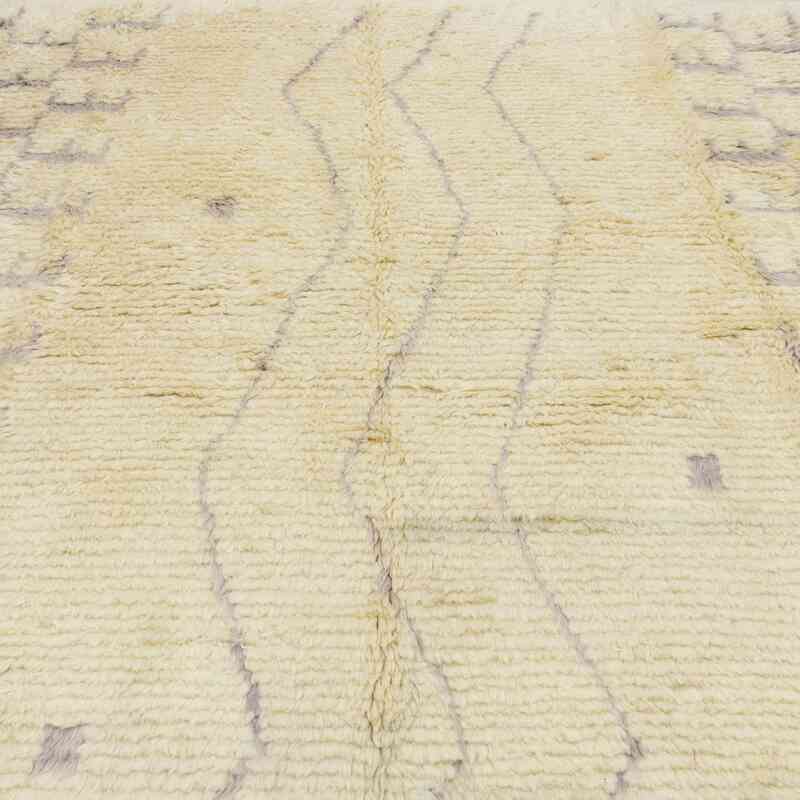 Bej Yeni Fas Stili El Dokuma Tulu - 244 cm x 345 cm - K0051365