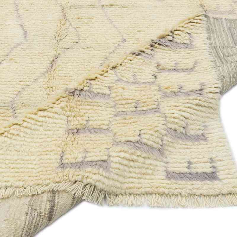 Bej Yeni Fas Stili El Dokuma Tulu - 244 cm x 345 cm - K0051365