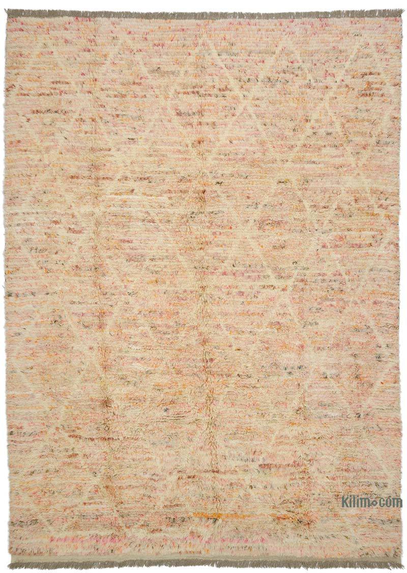 New Moroccan Style Hand-Knotted Tulu Rug - 8' 6" x 11' 10" (102" x 142") - K0051366