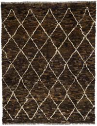 Kahverengi Yeni Fas Stili El Dokuma Tulu - 260 cm x 330 cm