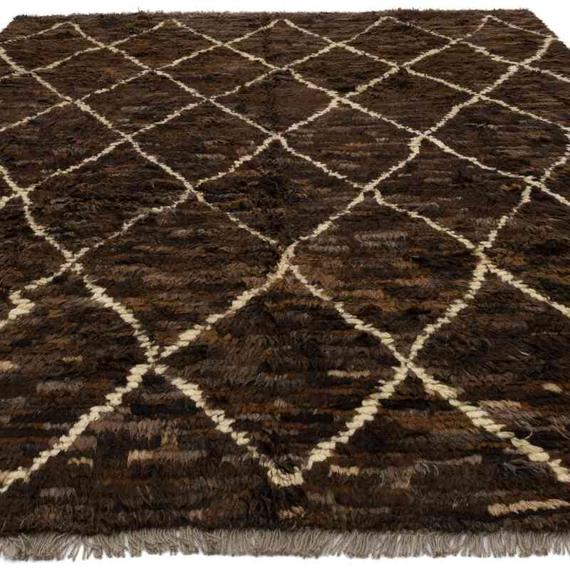 Marrón Alfombra "Tulu" de estilo marroquí anudada a mano - 260 cm x 330 cm - K0051367