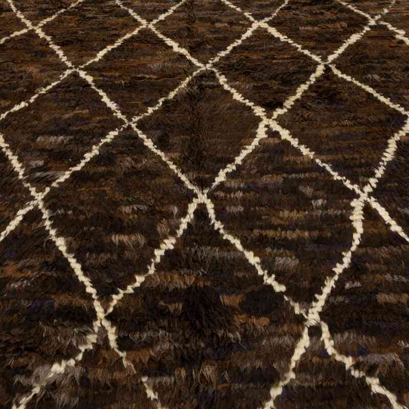 Marrón Alfombra "Tulu" de estilo marroquí anudada a mano - 260 cm x 330 cm - K0051367
