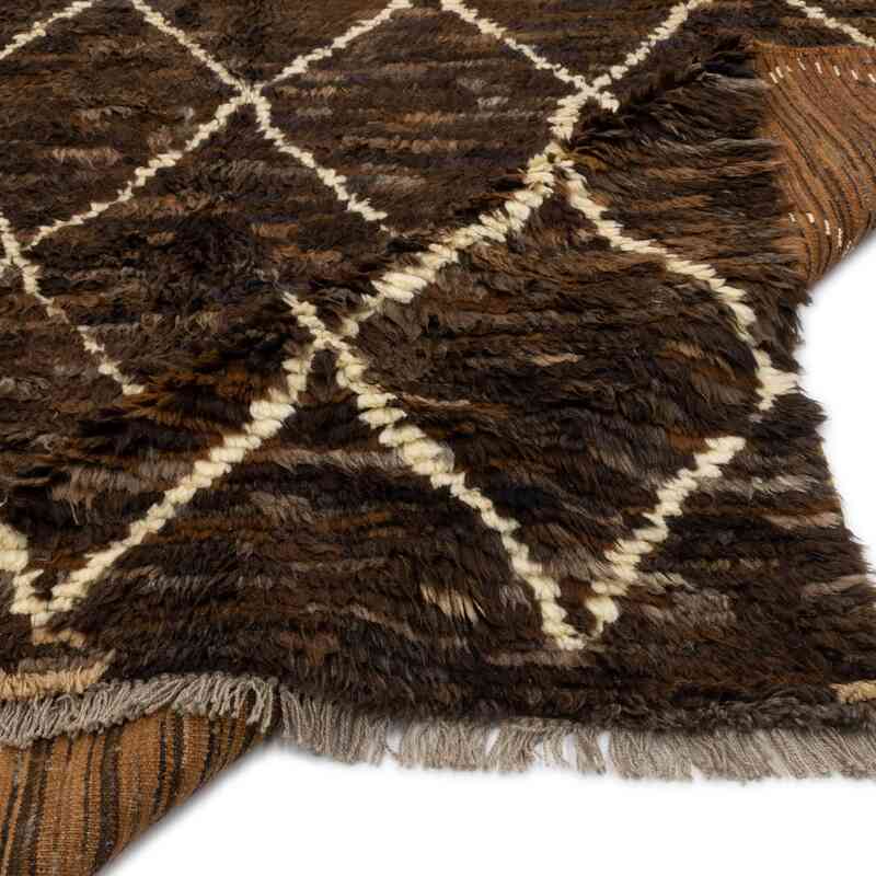 Marrón Alfombra "Tulu" de estilo marroquí anudada a mano - 260 cm x 330 cm - K0051367
