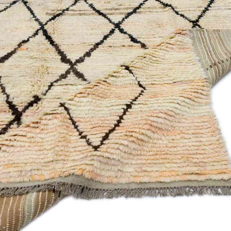 Bej Yeni Fas Stili El Dokuma Tulu - 265 cm x 357 cm - K0051368