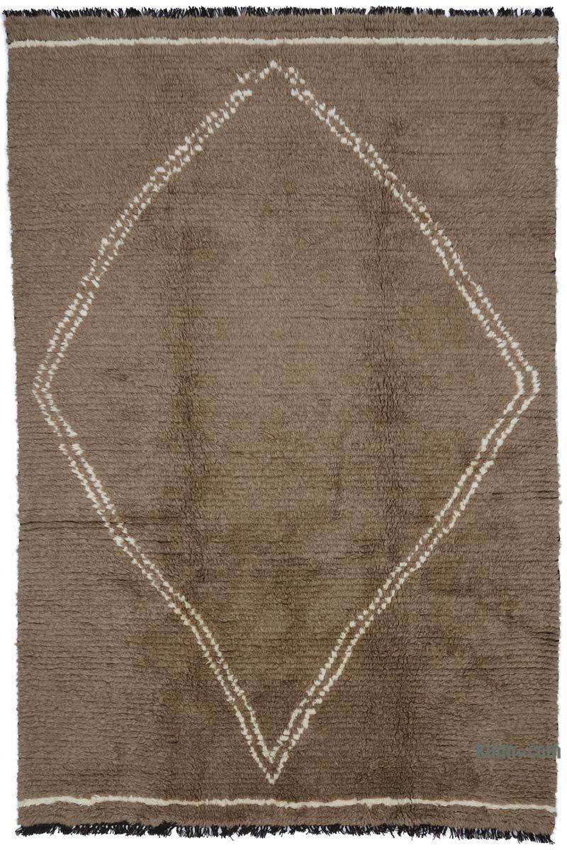 Moroccan Style Hand-Knotted Tulu Rug - 6' 9" x 10' 1" (81 in. x 121 in.) - K0051369