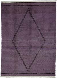 Purple New Moroccan Style Hand-Knotted Tulu Rug - 8'  x 10' 11" (96" x 131")