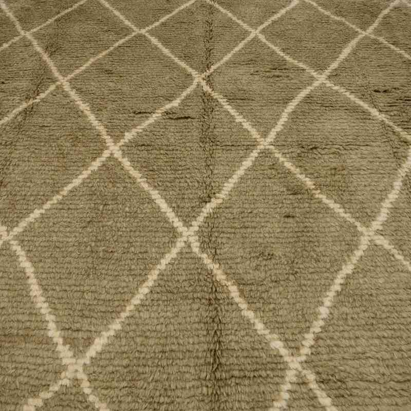 New Moroccan Style Hand-Knotted Tulu Rug - 8' 5" x 10' 4" (101" x 124") - K0051372