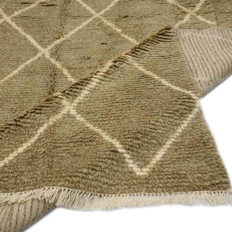New Moroccan Style Hand-Knotted Tulu Rug - 8' 5" x 10' 4" (101" x 124") - K0051372