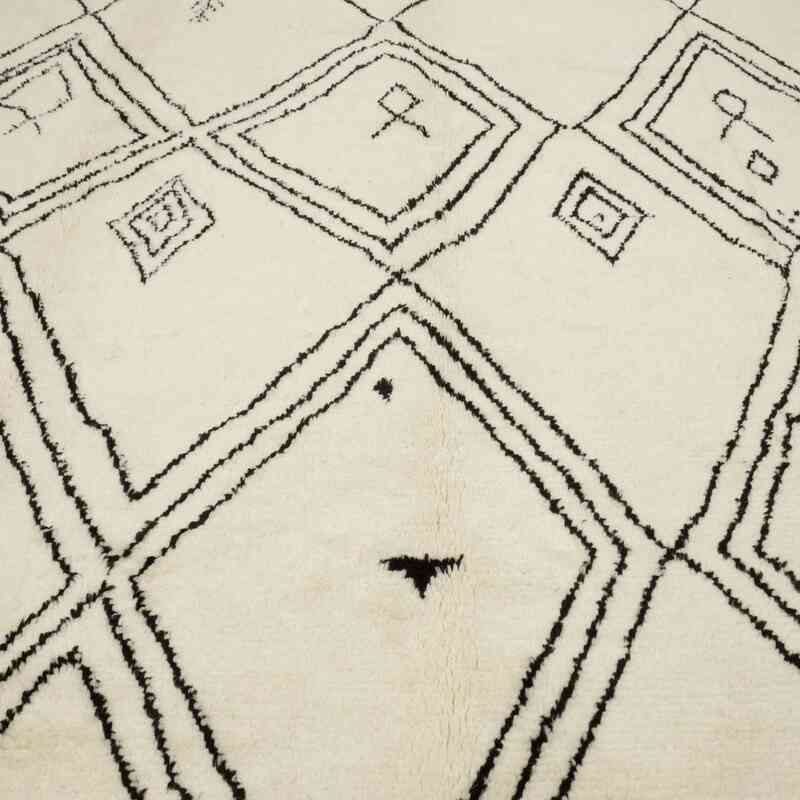 Beige Alfombra "Tulu" de estilo marroquí anudada a mano - 256 cm x 411 cm - K0051373