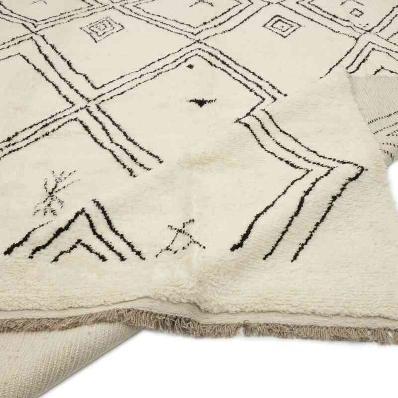 Beige Alfombra "Tulu" de estilo marroquí anudada a mano - 256 cm x 411 cm - K0051373