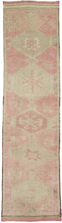 Vintage Tribal Runner Rug - 3' 1" x 11' 3" (37" x 135")
