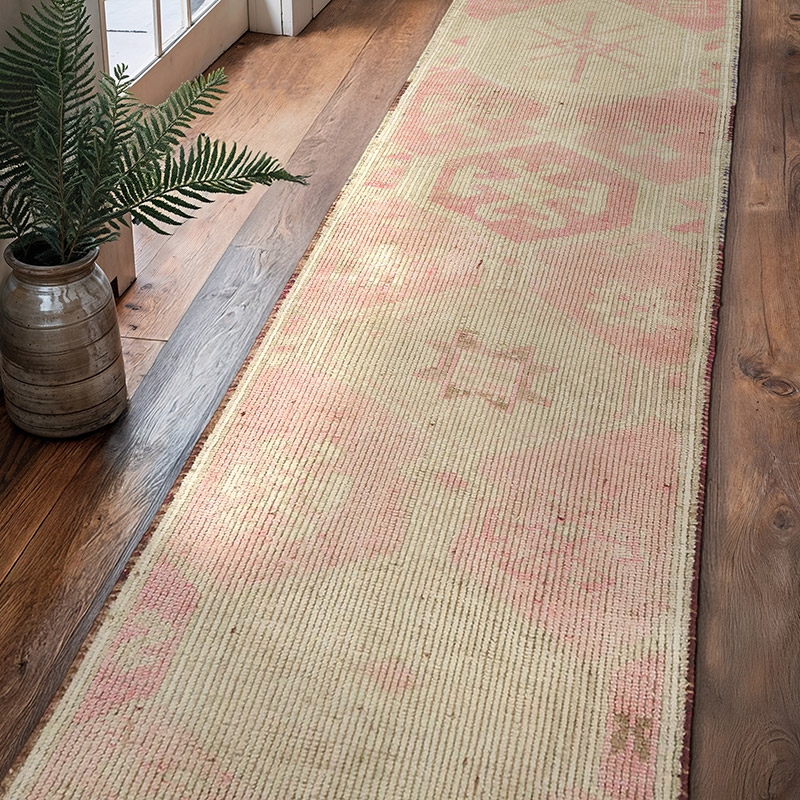 Alfombra Vintage de pasillo - 94 cm x 343 cm - K0051411