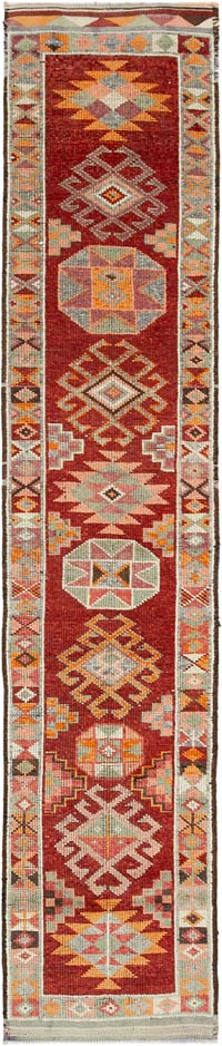 Vintage Anadolu Yolluk - 78 cm x 383 cm