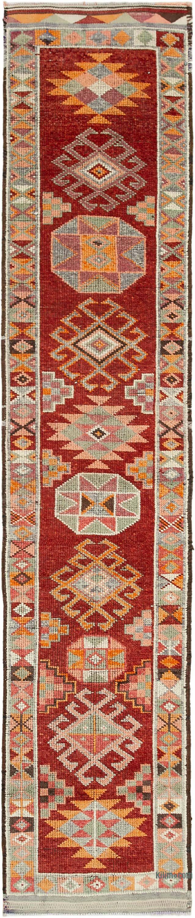 Alfombra Vintage de pasillo - 78 cm x 383 cm - K0051422