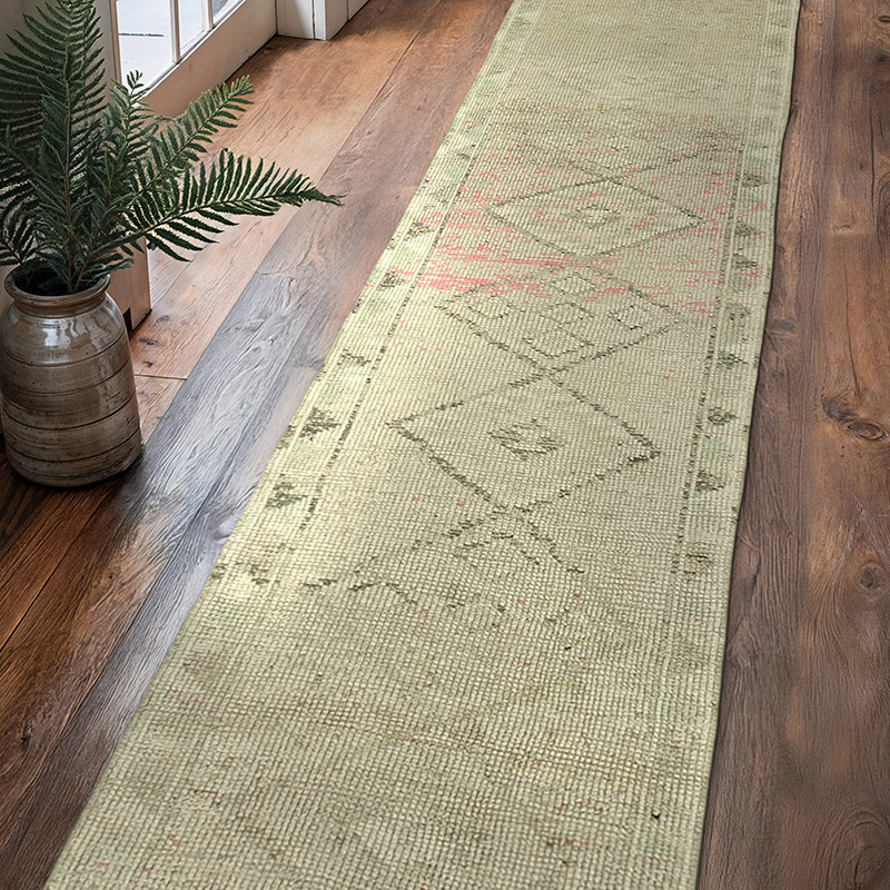 Alfombra Vintage de pasillo - 82 cm x 400 cm - K0051432