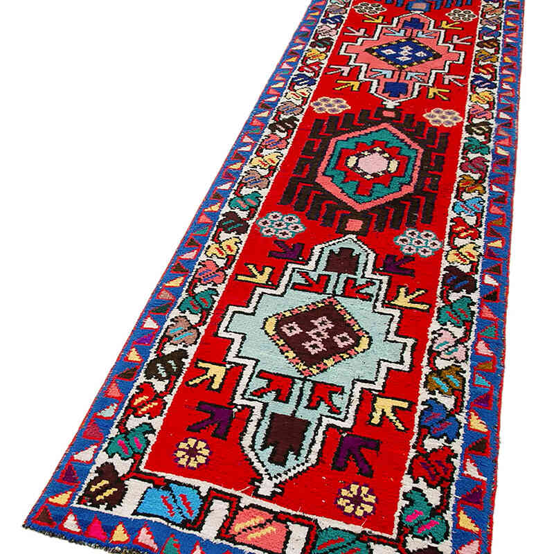 Vintage Tribal Runner Rug - 2' 7" x 13' 2" (31" x 158") - K0051471