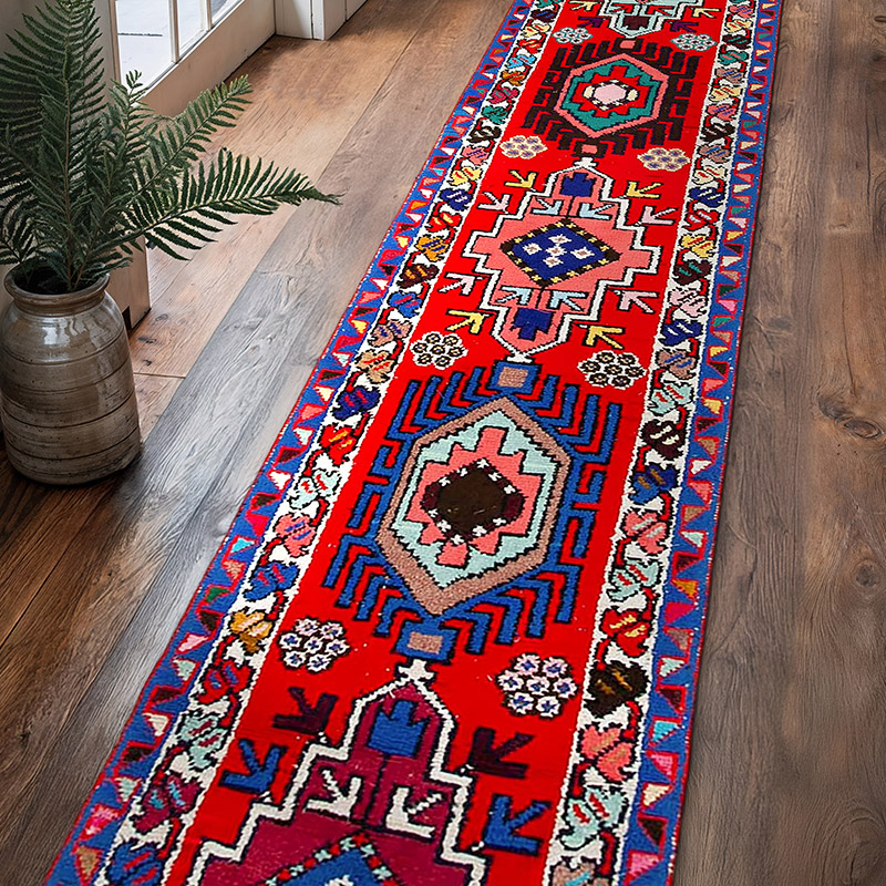 Vintage Tribal Runner Rug - 2' 7" x 13' 2" (31" x 158") - K0051471