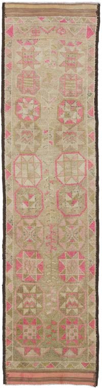 Alfombra Vintage de pasillo - 85 cm x 337 cm