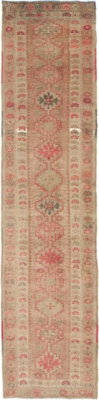 Vintage Tribal Runner Rug - 2' 6" x 10' 10" (30" x 130")