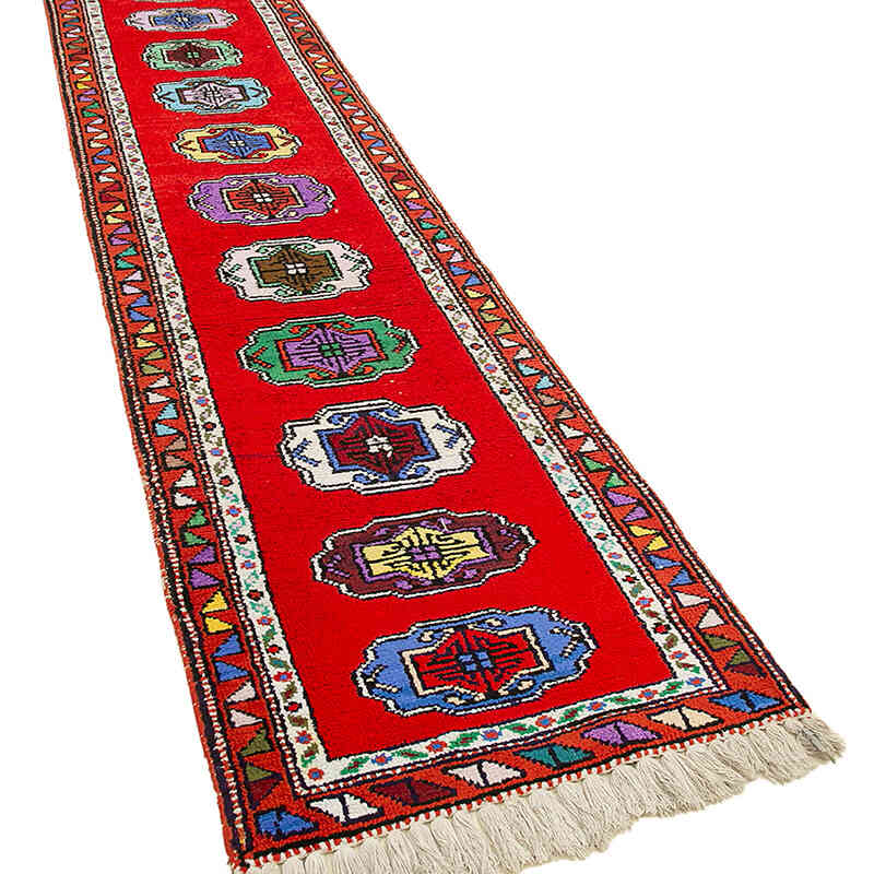 Alfombra Vintage de pasillo - 80 cm x 371 cm - K0051510