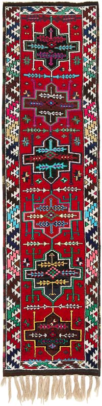 Alfombra Vintage de pasillo - 90 cm x 336 cm