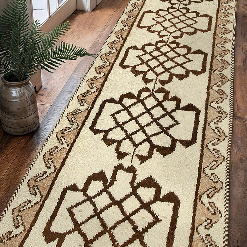 Vintage Tribal Runner Rug - 3' 3" x 10' 7" (39" x 127") - K0051536