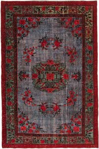El Oyması Boyalı Halı - 196 cm x 302 cm