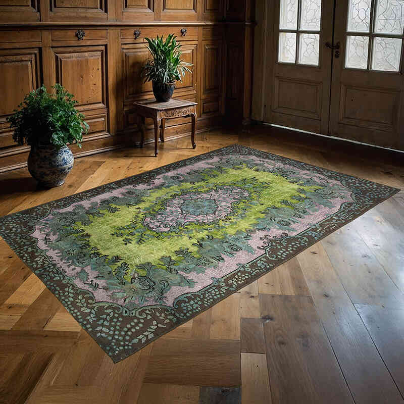 El Oyması Boyalı Halı - 172 cm x 268 cm - K0051586